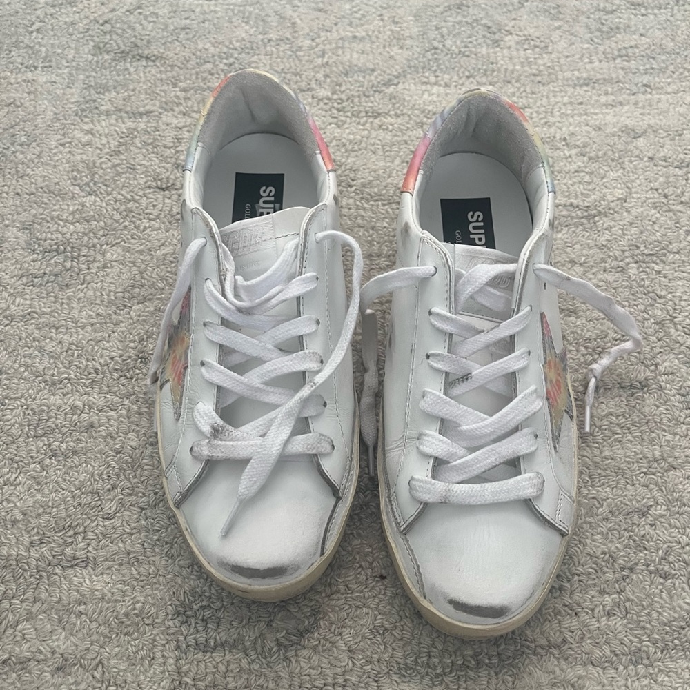 SOLD Brand New Auth Golden Goose Superstar Sneakers 37 in White/Creamsicle